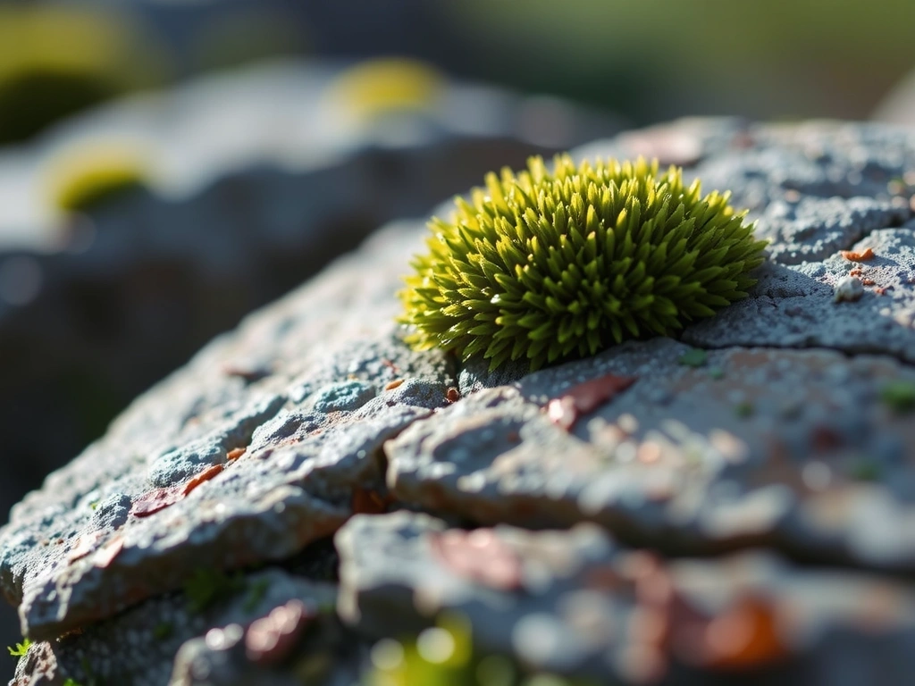 Moss on stone representing sustainable growth